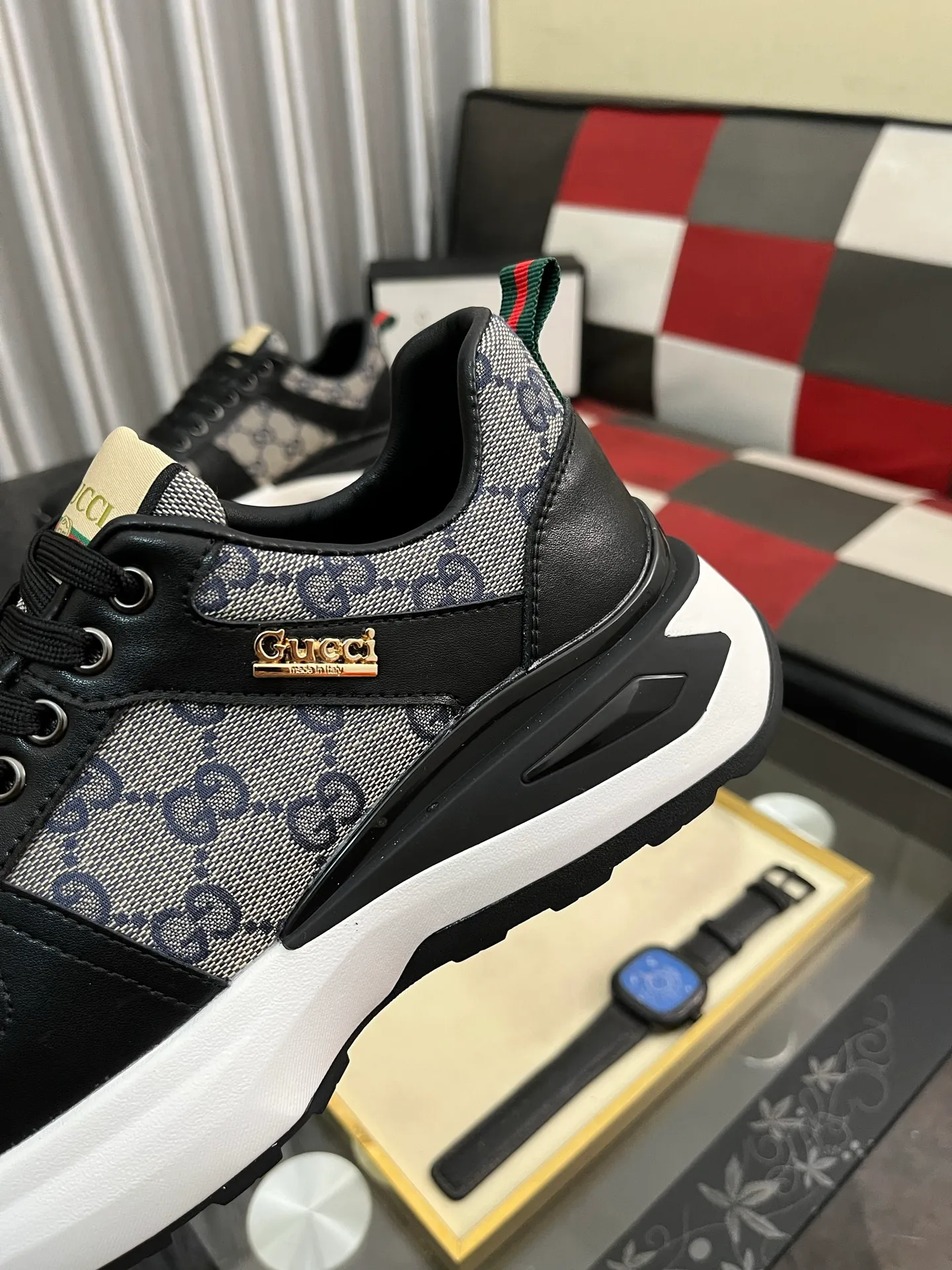 Men's Men's Shoes💰458⌚️⌚️[GUCCI] Gucci men's casual shoes are absolutely popular🔥The ultimate matching item for trendy men! The charm of super texture is irresistible, the main recommendation, the flower leather color is bright! The upper is made of high-quality brand printed fabric with cowhide, breathable leather lining and wear-resistant rubber sole, noble and elegant! Extremely comfortable🎁🎁You can be as handsome as you want💪 38-443️⃣colors available